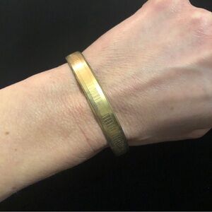 Vintage Kramer Gold Tone Bangle Bracelet